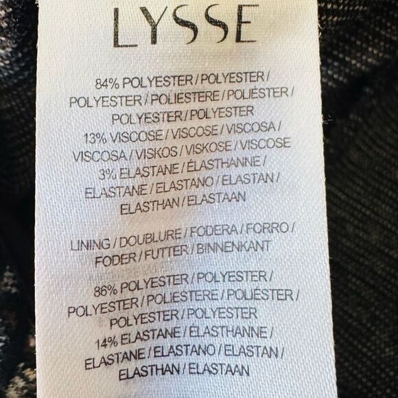 Lysse Signature Lattice Plaid Leggings Size Large - Picture 5 of 5